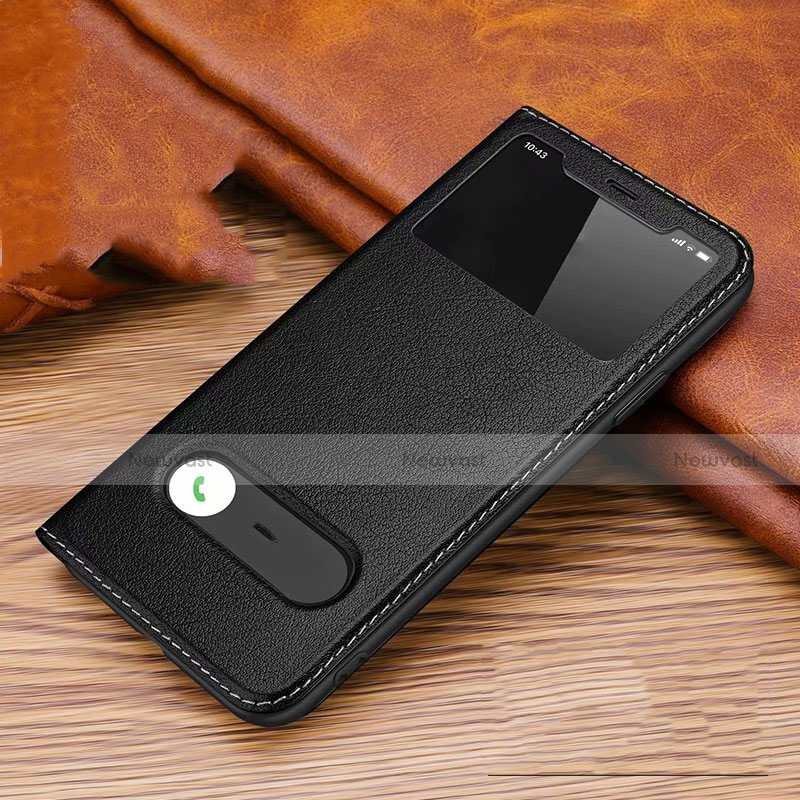 Leather Case Stands Flip Cover T20 Holder for Apple iPhone 11 Pro Black