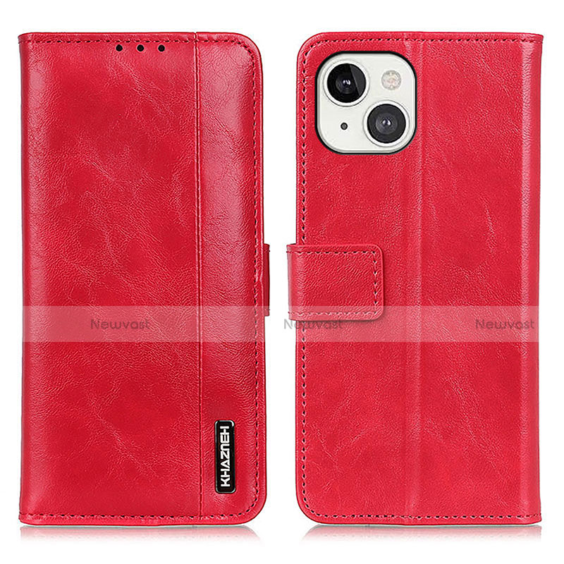 Leather Case Stands Flip Cover T20 Holder for Apple iPhone 13 Red