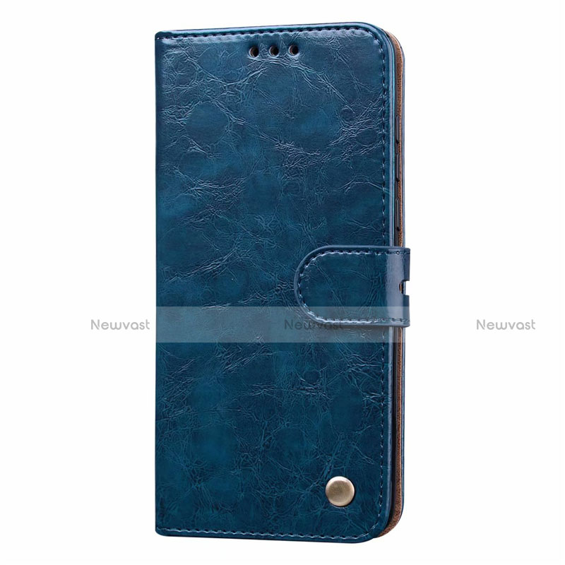 Leather Case Stands Flip Cover T20 Holder for Huawei P40 Blue