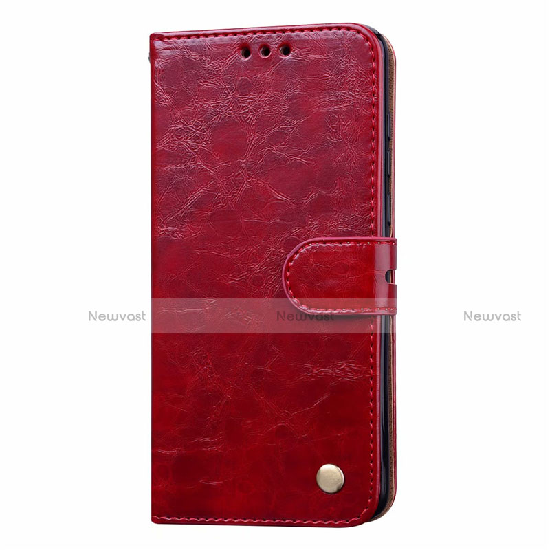 Leather Case Stands Flip Cover T20 Holder for Huawei P40 Red