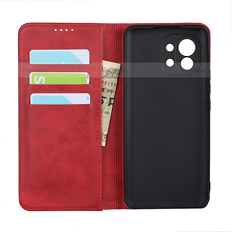 Leather Case Stands Flip Cover T20 Holder for Xiaomi Mi 11 Lite 4G