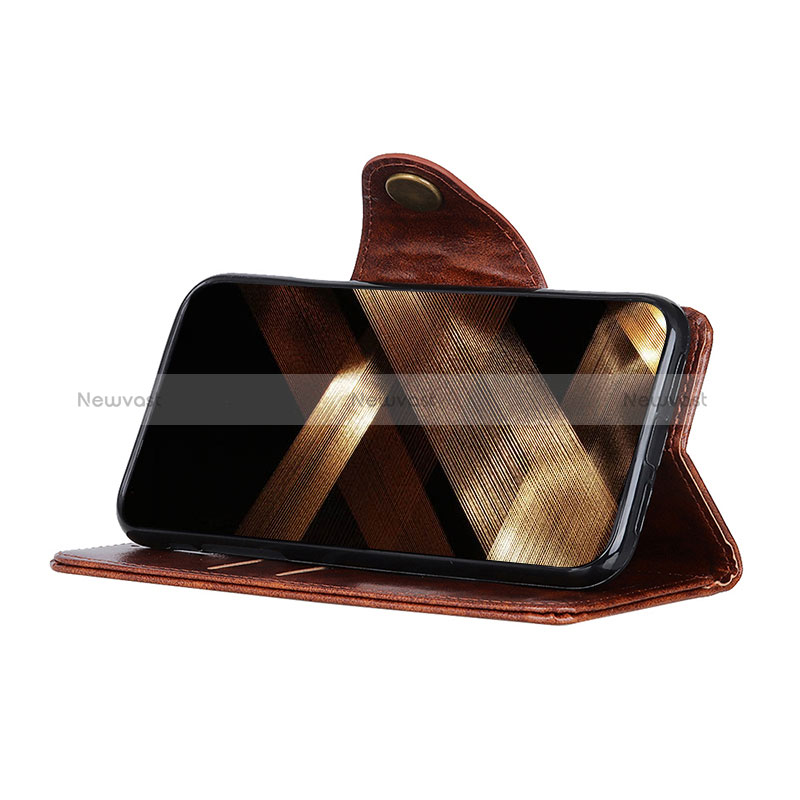 Leather Case Stands Flip Cover T21 Holder for Apple iPhone 14 Pro