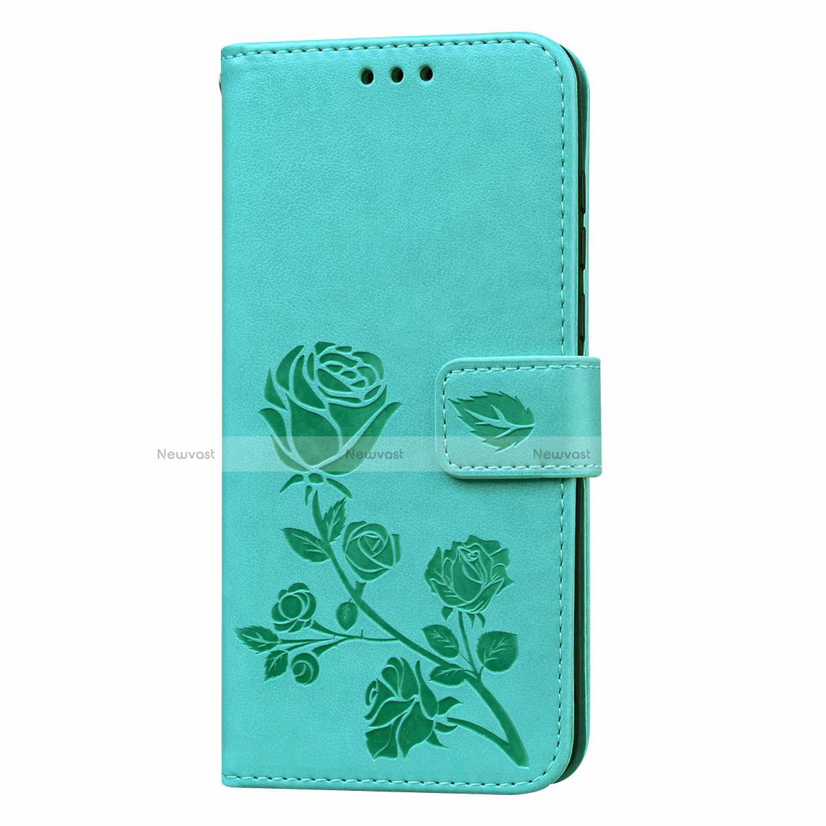 Leather Case Stands Flip Cover T21 Holder for Huawei P40 Green