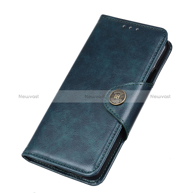 Leather Case Stands Flip Cover T23 Holder for Apple iPhone 14 Pro Blue