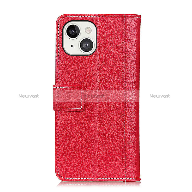 Leather Case Stands Flip Cover T23 Holder for Apple iPhone 15