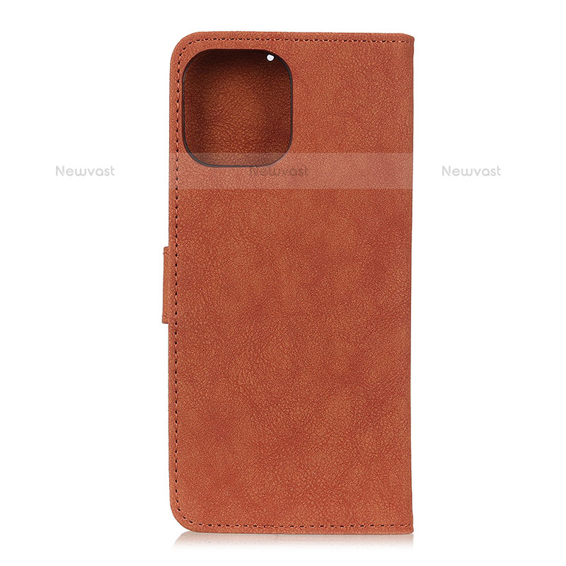 Leather Case Stands Flip Cover T23 Holder for Xiaomi Mi 11 Lite 5G NE Brown