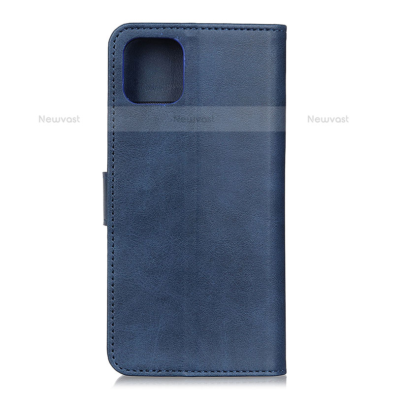 Leather Case Stands Flip Cover T27 Holder for Xiaomi Mi 11 5G Blue