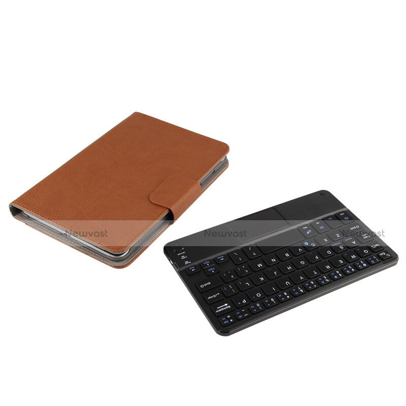 Leather Case Stands Flip Cover with Keyboard for Huawei Mediapad M3 8.4 BTV-DL09 BTV-W09 Brown