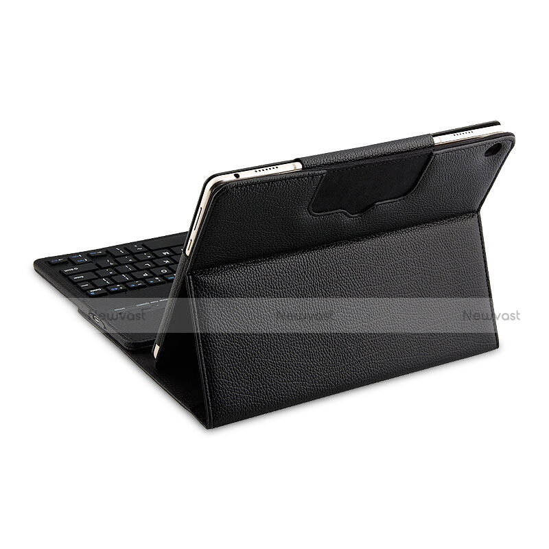 Leather Case Stands Flip Cover with Keyboard L01 for Huawei MediaPad M3 Lite 10.1 BAH-W09 Black