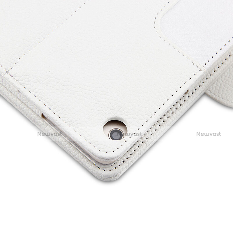 Leather Case Stands Flip Cover with Keyboard L01 for Huawei MediaPad M3 Lite 10.1 BAH-W09 White