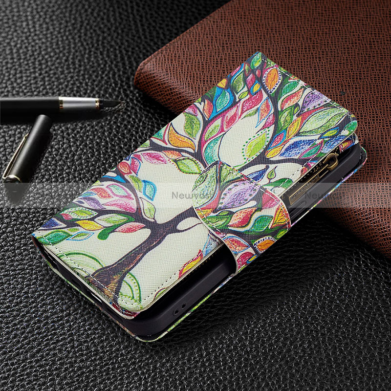 Leather Case Stands Flip Flowers Cover Holder for Apple iPhone 16 Pro Max Mixed