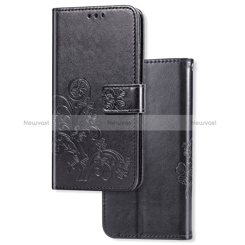 Leather Case Stands Flip Flowers Cover Holder for Huawei P Smart Z (2019)