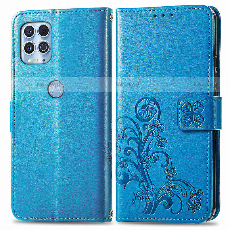 Leather Case Stands Flip Flowers Cover Holder for Motorola Moto Edge S 5G