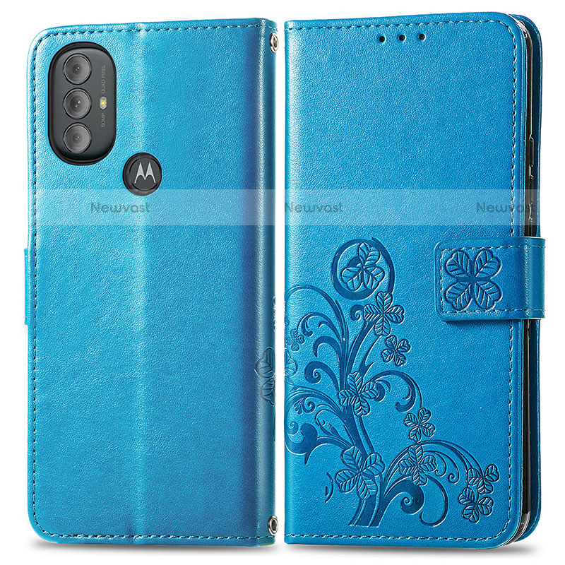 Leather Case Stands Flip Flowers Cover Holder for Motorola Moto G Play Gen 2