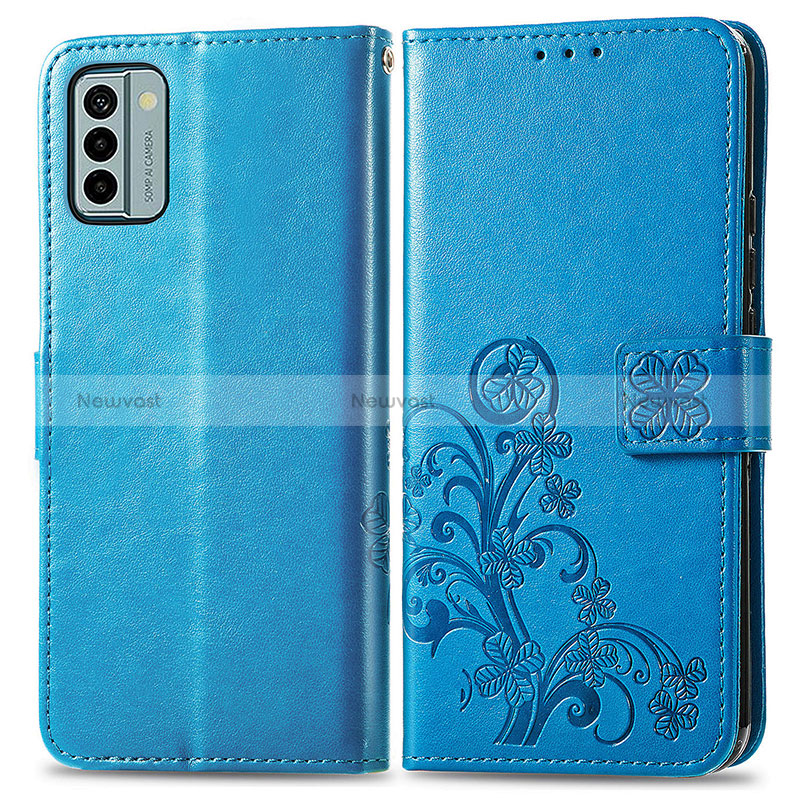 Leather Case Stands Flip Flowers Cover Holder for Nokia G22