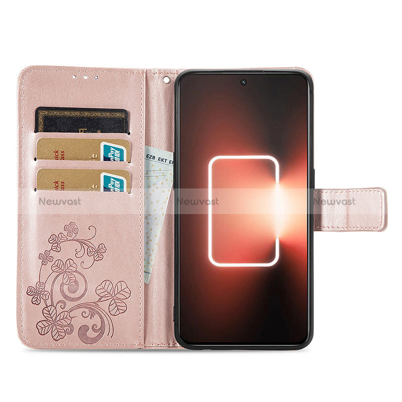 Leather Case Stands Flip Flowers Cover Holder for Realme GT Neo5 5G