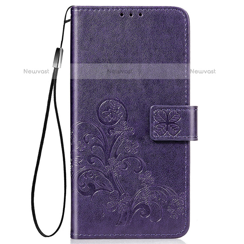 Leather Case Stands Flip Flowers Cover Holder for Samsung Galaxy A02s