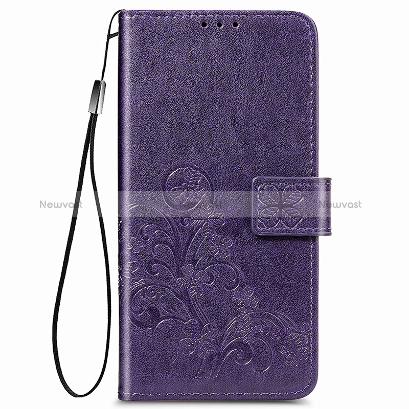 Leather Case Stands Flip Flowers Cover Holder for Samsung Galaxy A12 Nacho