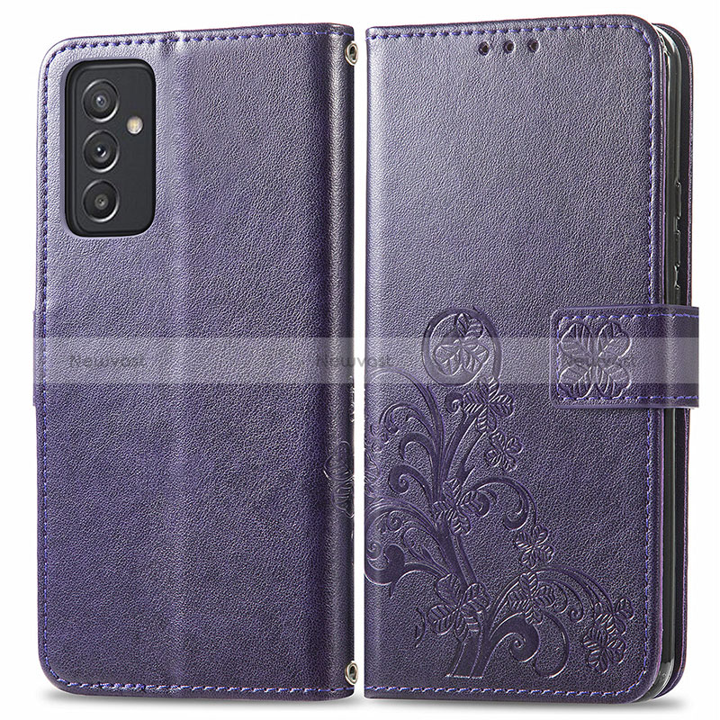 Leather Case Stands Flip Flowers Cover Holder for Samsung Galaxy A15 LTE