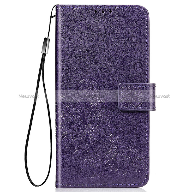 Leather Case Stands Flip Flowers Cover Holder for Samsung Galaxy A21s