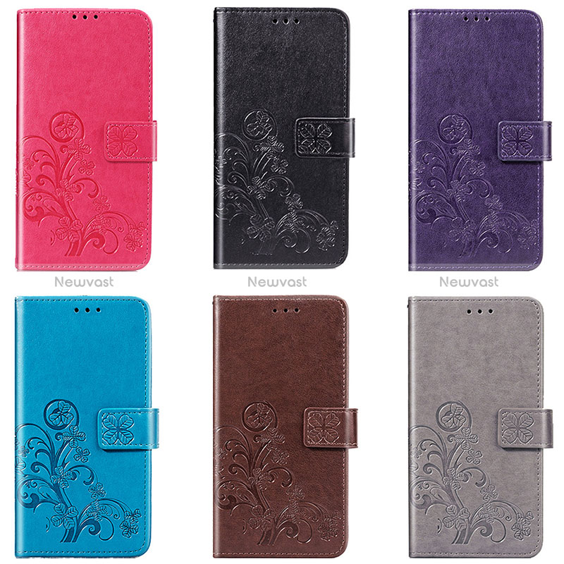 Leather Case Stands Flip Flowers Cover Holder for Samsung Galaxy A30