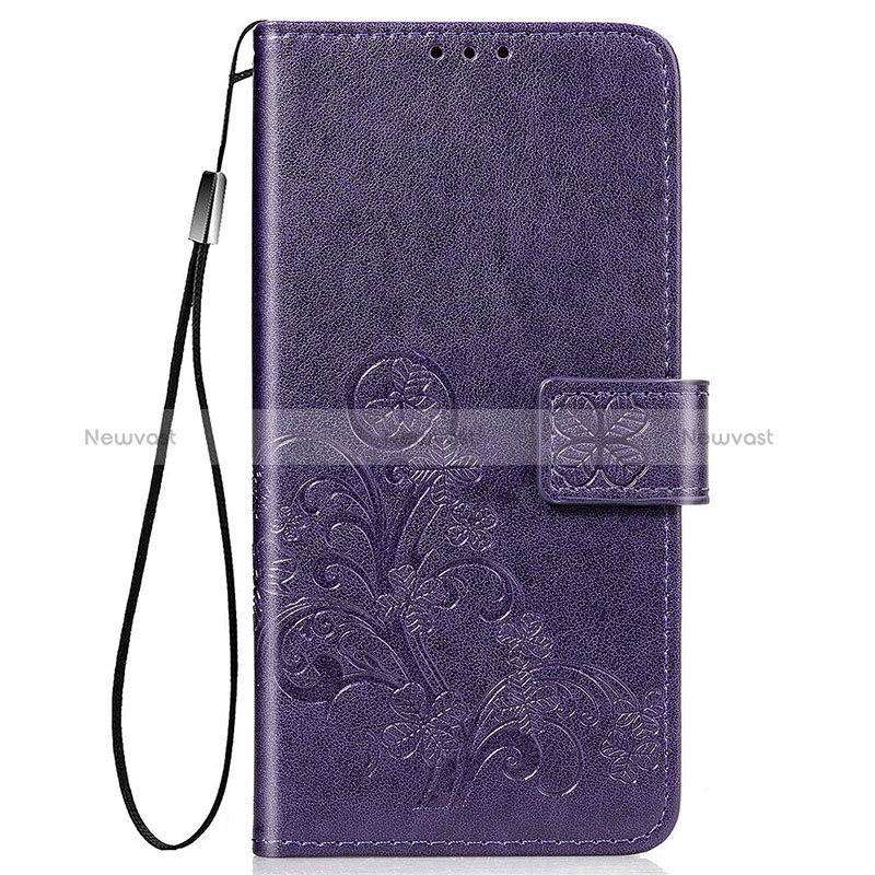 Leather Case Stands Flip Flowers Cover Holder for Samsung Galaxy F02S SM-E025F