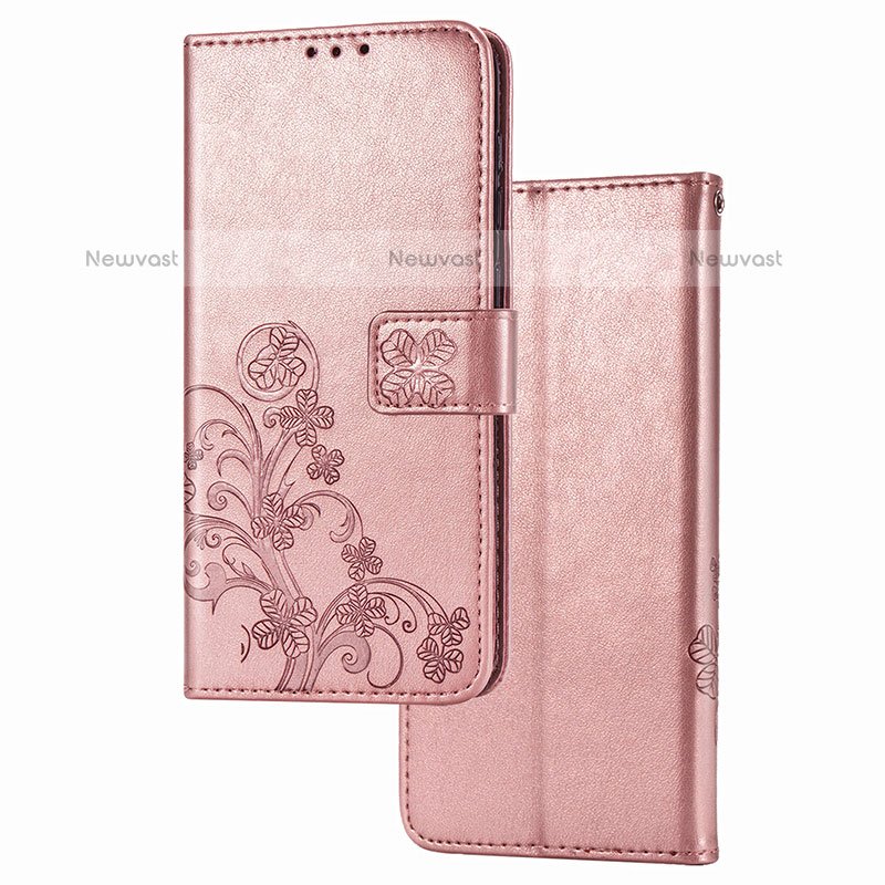 Leather Case Stands Flip Flowers Cover Holder for Samsung Galaxy F12