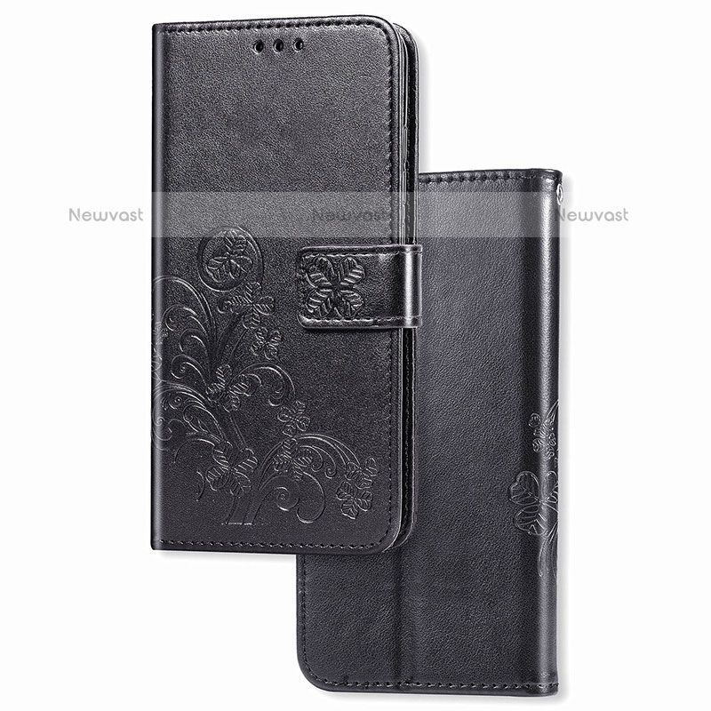 Leather Case Stands Flip Flowers Cover Holder for Samsung Galaxy M21