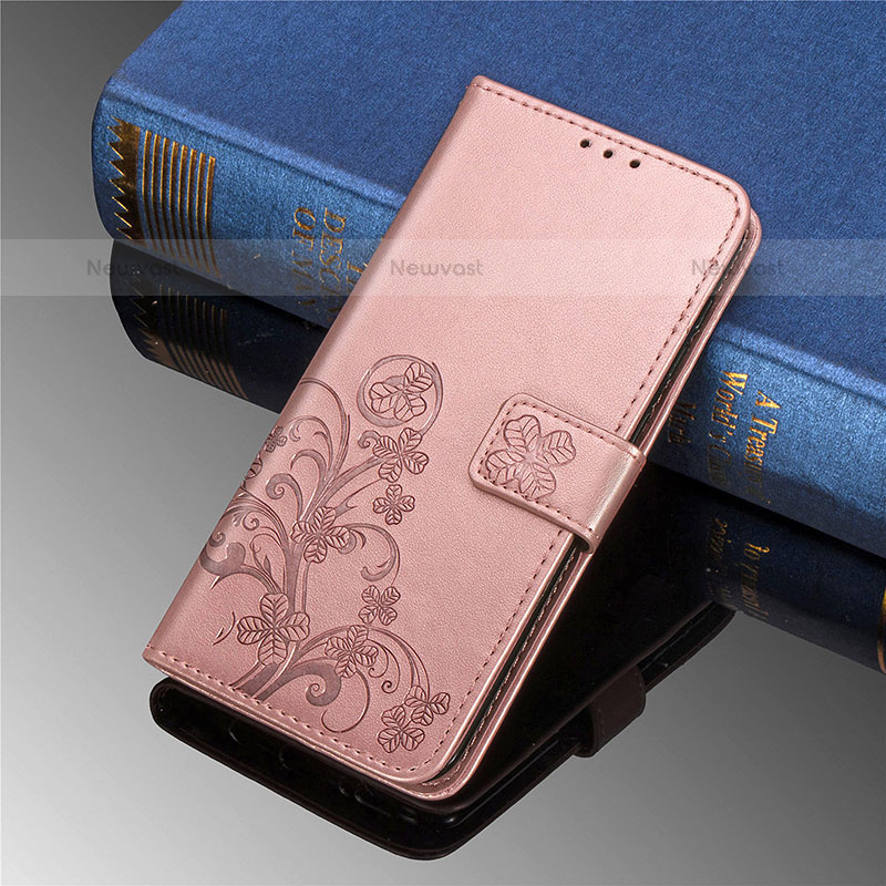 Leather Case Stands Flip Flowers Cover Holder for Samsung Galaxy S21 5G