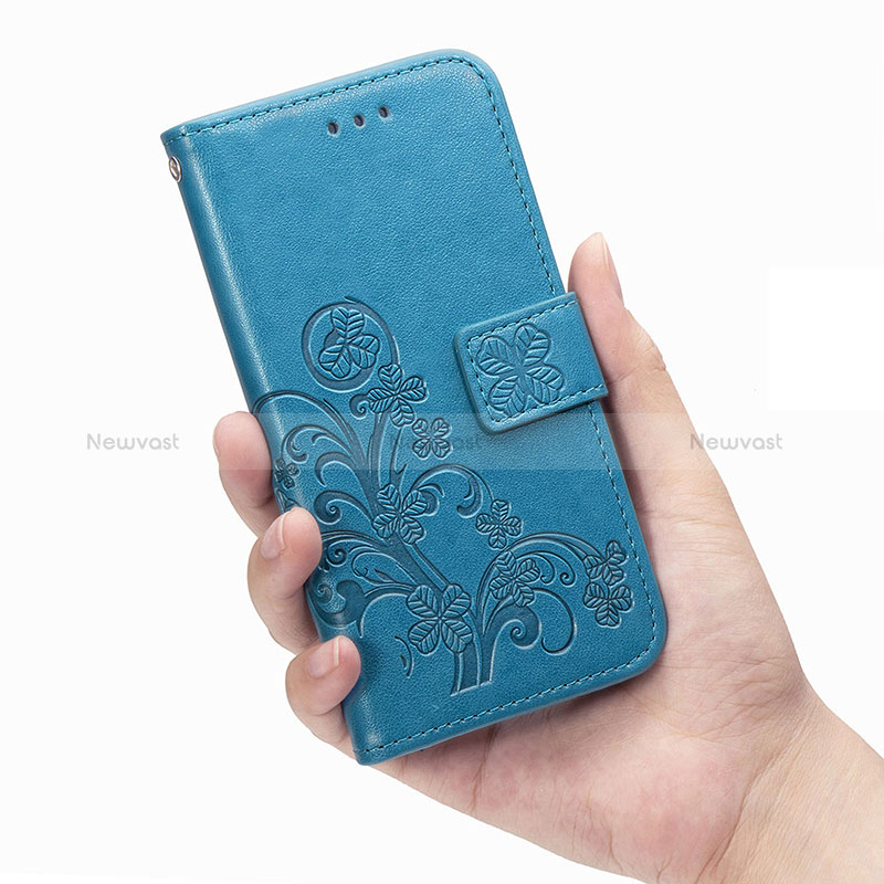 Leather Case Stands Flip Flowers Cover Holder for Samsung Galaxy S22 Plus 5G