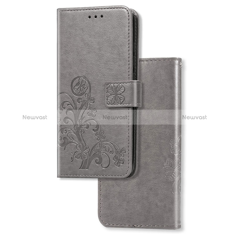 Leather Case Stands Flip Flowers Cover Holder for Sony Xperia 1