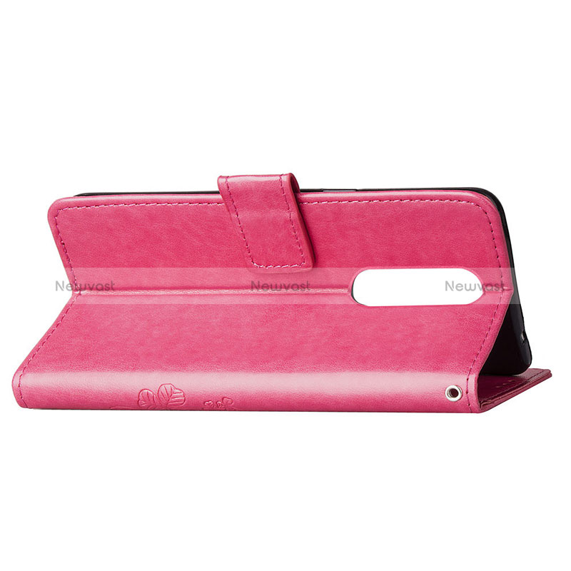 Leather Case Stands Flip Flowers Cover Holder for Sony Xperia 1