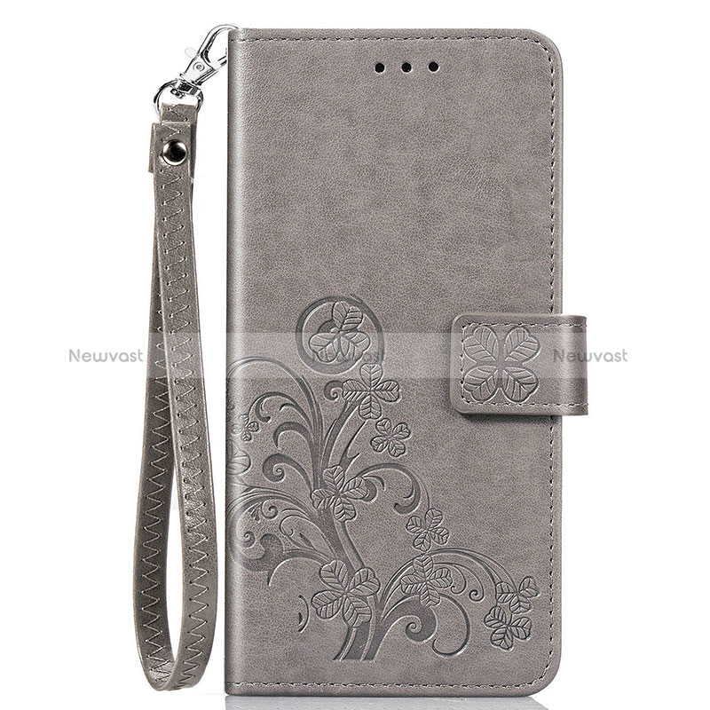 Leather Case Stands Flip Flowers Cover Holder for Sony Xperia 8 Lite