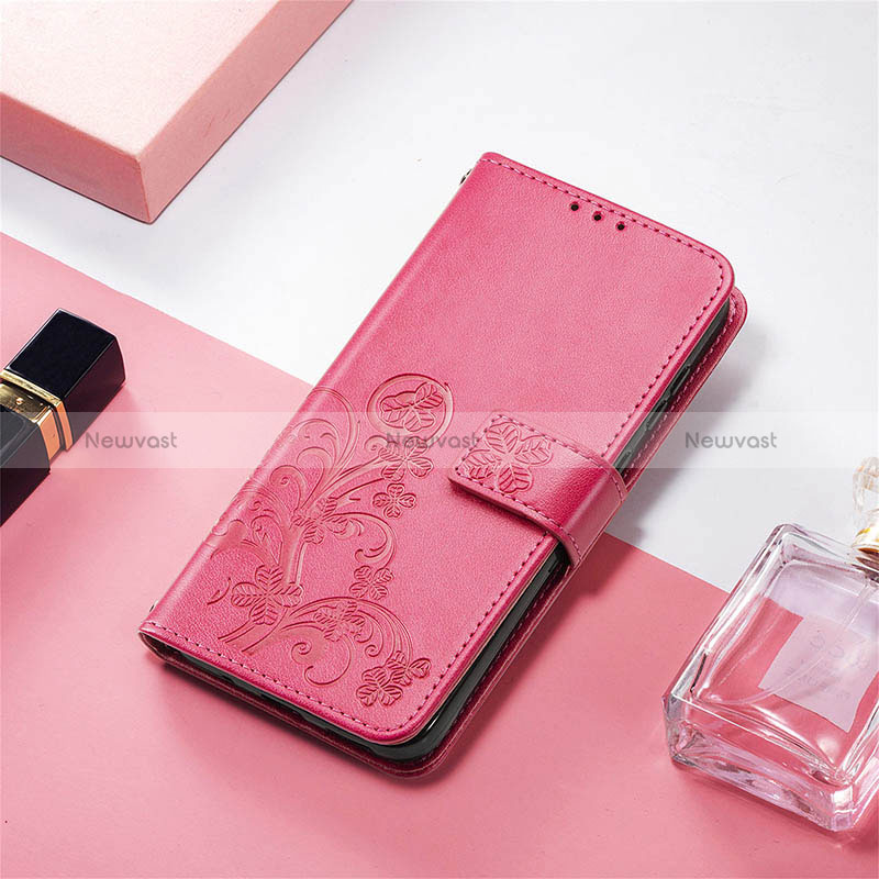 Leather Case Stands Flip Flowers Cover Holder for Vivo Y3s (2021)