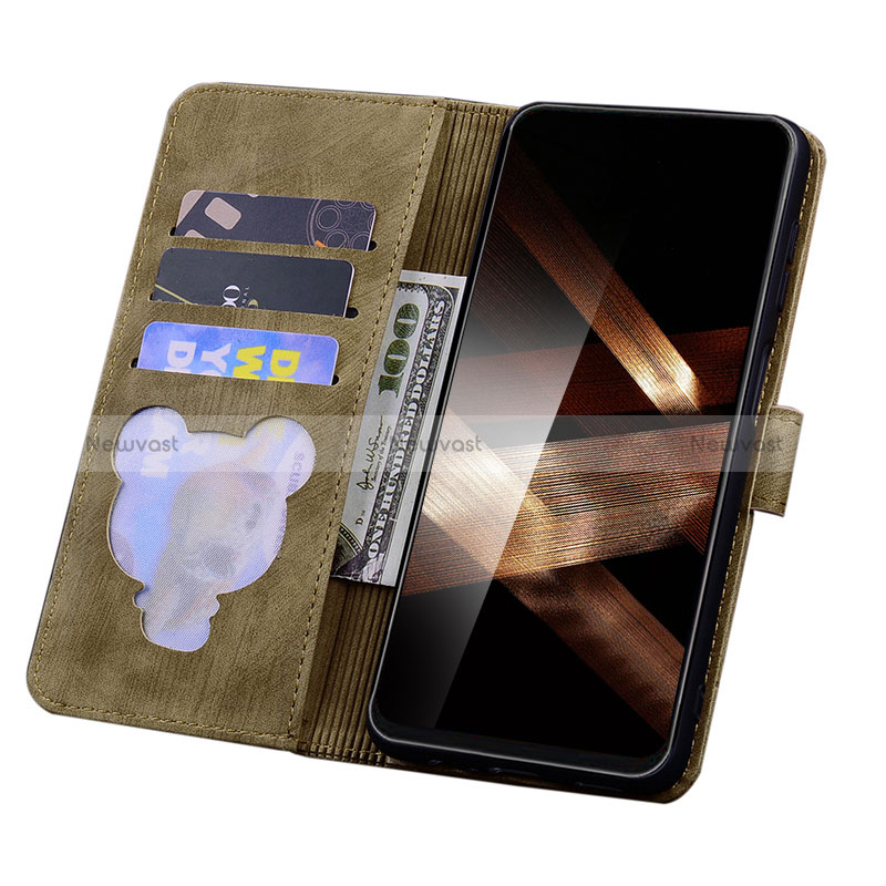 Leather Case Stands Flip Flowers Cover Holder HF2 for Huawei Honor X8b