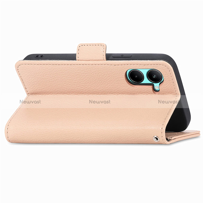 Leather Case Stands Flip Flowers Cover Holder S02D for Realme C33 (2023)