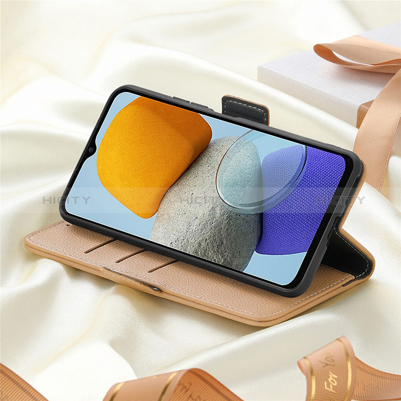 Leather Case Stands Flip Flowers Cover Holder S02D for Samsung Galaxy F23 5G