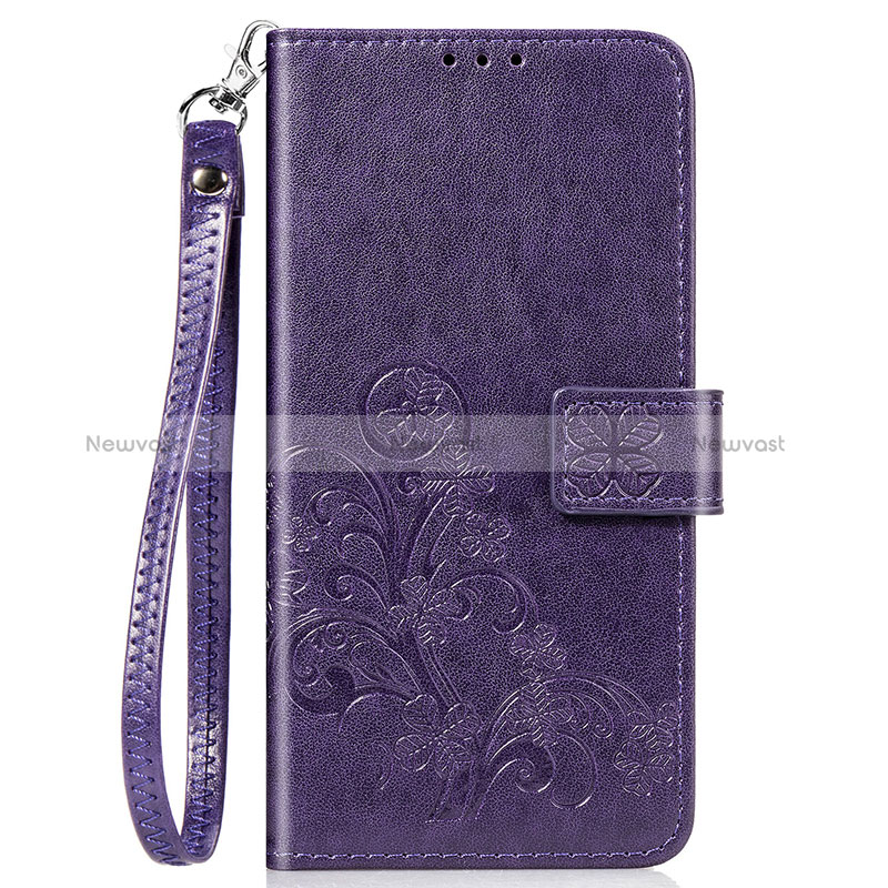 Leather Case Stands Flip Flowers Cover Holder S02D for Samsung Galaxy M10S