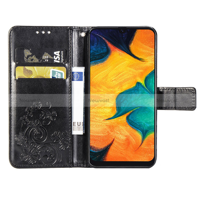 Leather Case Stands Flip Flowers Cover Holder S02D for Samsung Galaxy M10S