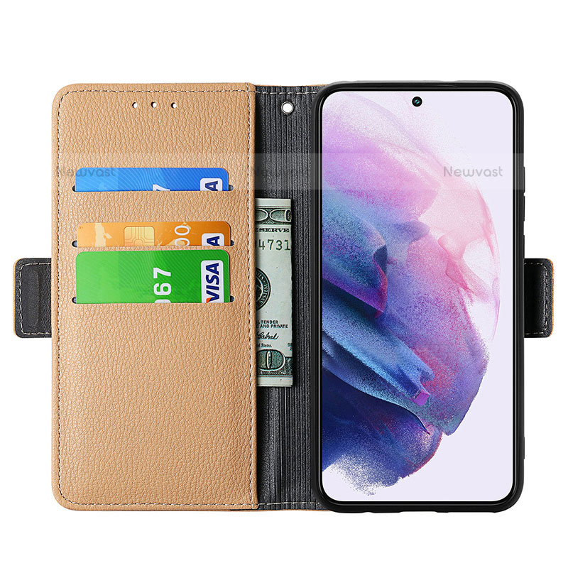 Leather Case Stands Flip Flowers Cover Holder S02D for Samsung Galaxy S21 Plus 5G