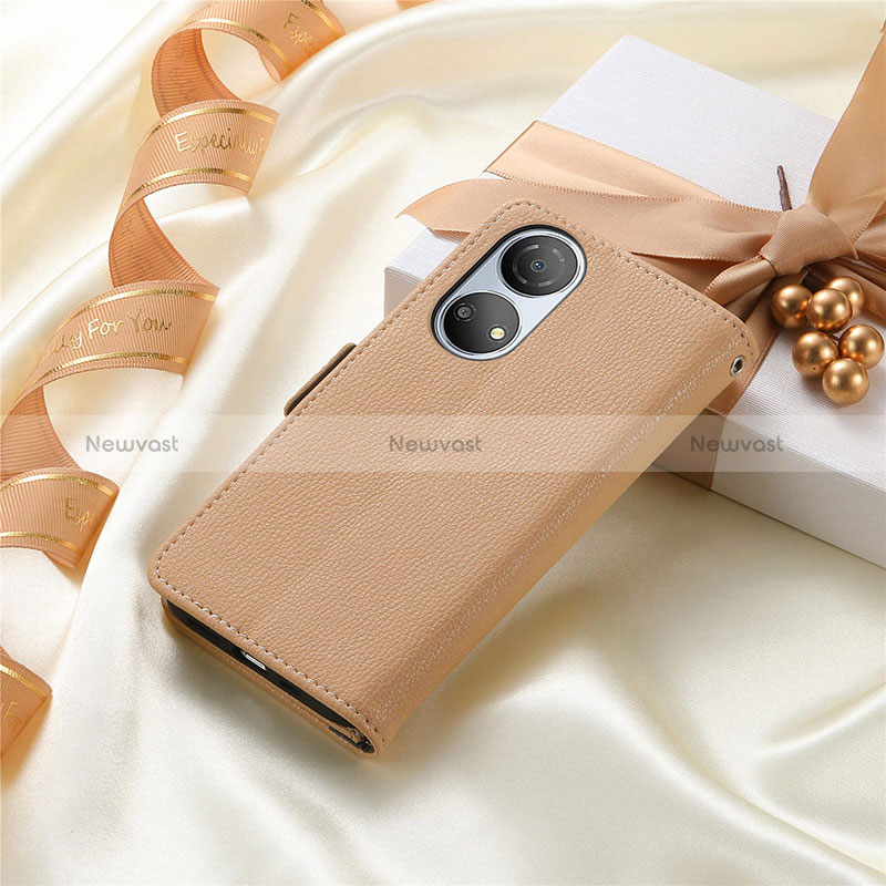 Leather Case Stands Flip Flowers Cover Holder S04D for Huawei Honor X7