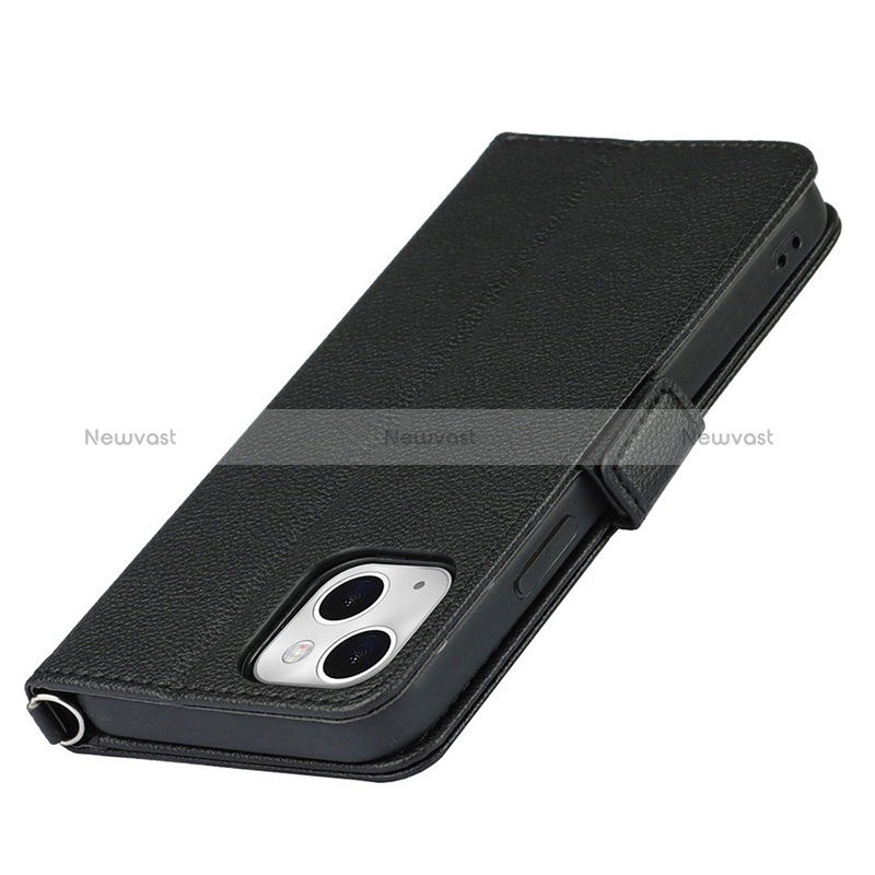 Leather Case Stands Flip Flowers Cover L16 Holder for Apple iPhone 15