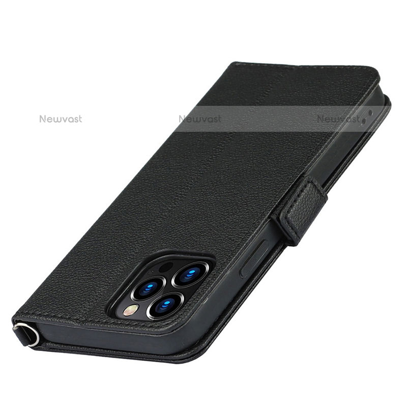 Leather Case Stands Flip Flowers Cover L16 Holder for Apple iPhone 15 Pro