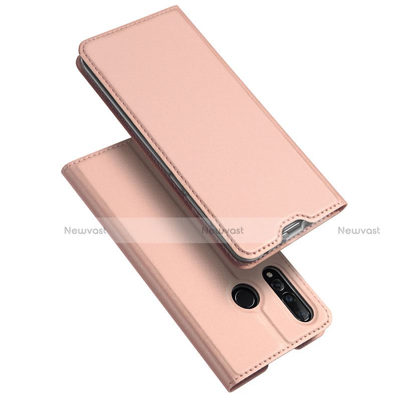 Leather Case Stands Flip Holder Cover for Huawei Nova 4 Rose Gold