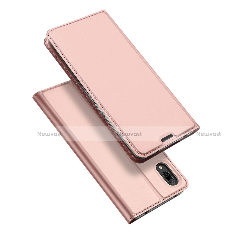 Leather Case Stands Flip Holder Cover for Huawei Y7 Pro (2019)