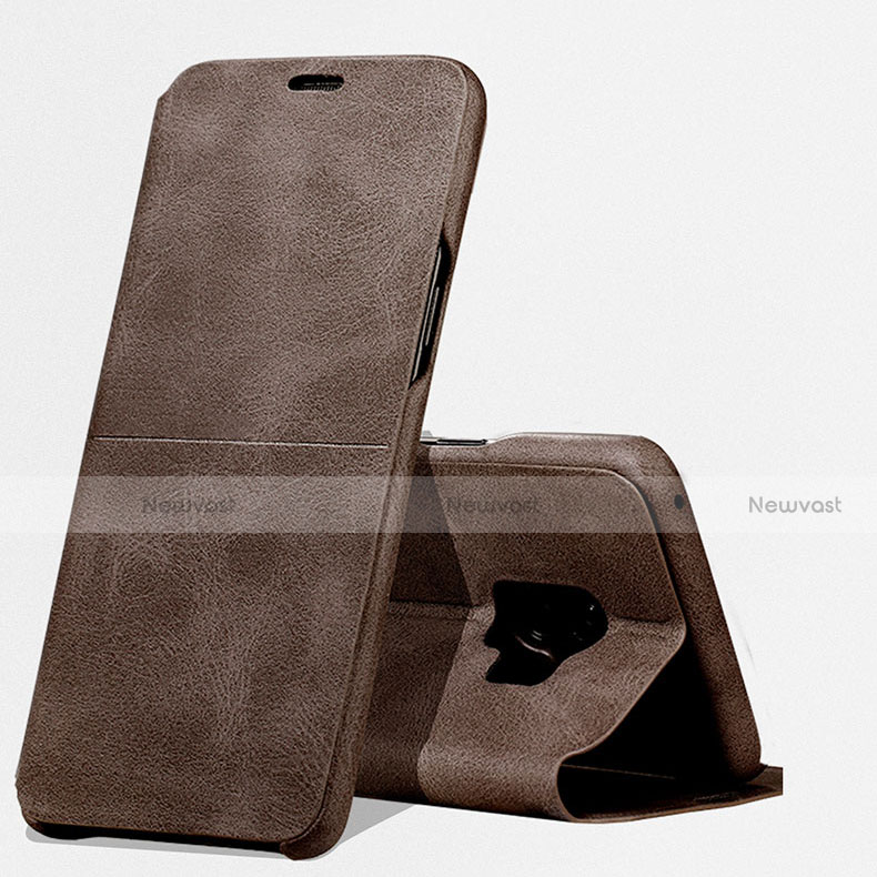 Leather Case Stands Flip Holder Cover for Samsung Galaxy S9