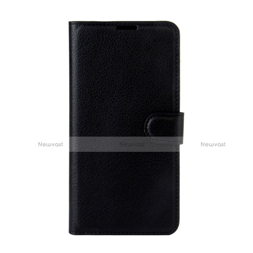 Leather Case Stands Flip Holder Cover for Wiko Wim Lite 4G Black