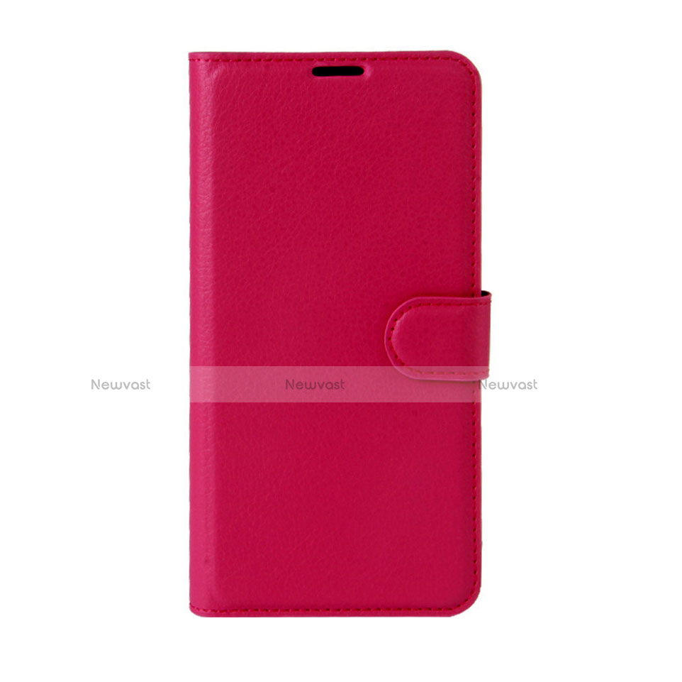 Leather Case Stands Flip Holder Cover for Wiko Wim Lite 4G Hot Pink