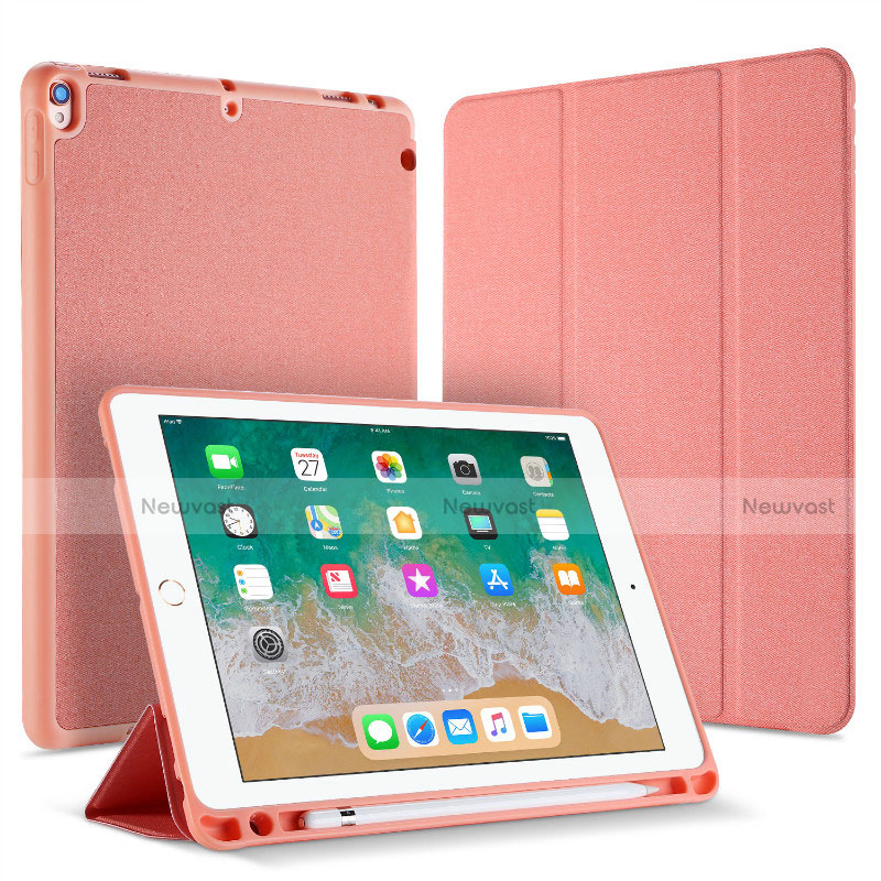 Leather Case Stands Flip Holder Cover L07 for Apple iPad Pro 10.5 Rose Gold