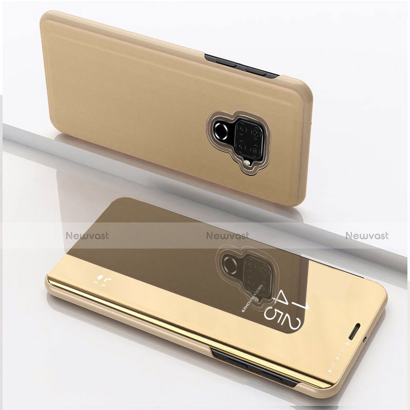 Leather Case Stands Flip Mirror Cover Holder for Huawei Nova 5i Pro Gold